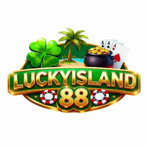 Banner showing the LuckyIsland88 app download options for Android and iOS